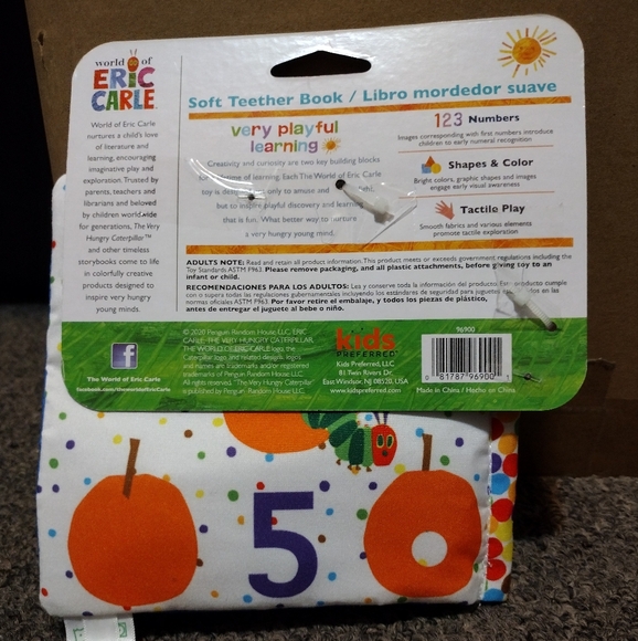 Eric Carle The Very Hungry Caterpillar Soft Teether Book - Picture 2 of 2